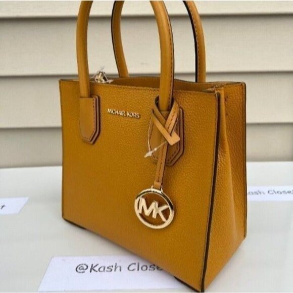 Michael Kors mercer messenger bag medium crossbody purse marigold - Picture 4 of 10